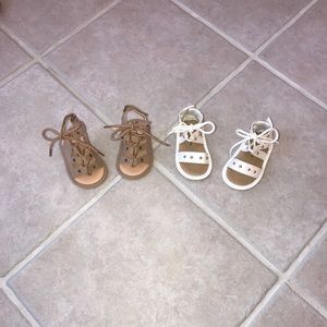 Two pairs of baby girls sandals